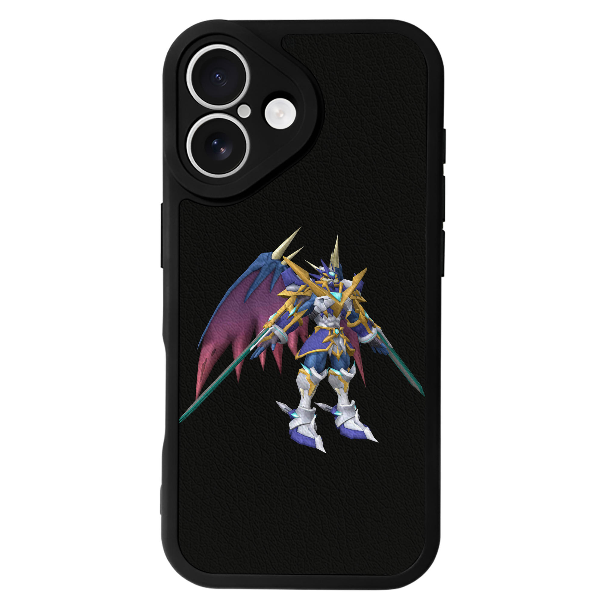 （画像用） Digimon デジタルモンスター/デジモン 【iPhone 16シリーズ対応】シリコンスマホケース（レザー調） 材質：シリコン